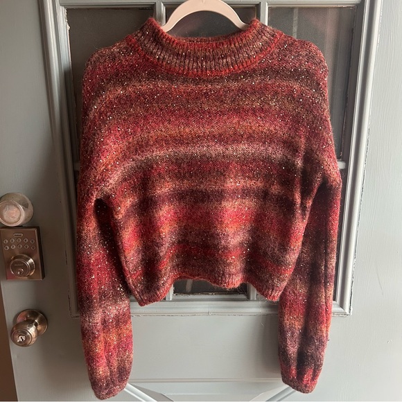 Banana Republic Sweaters - Alpaca Wool Sequin Knit Sweater Ombré Striped  Banana Republic Cropped Sweater M